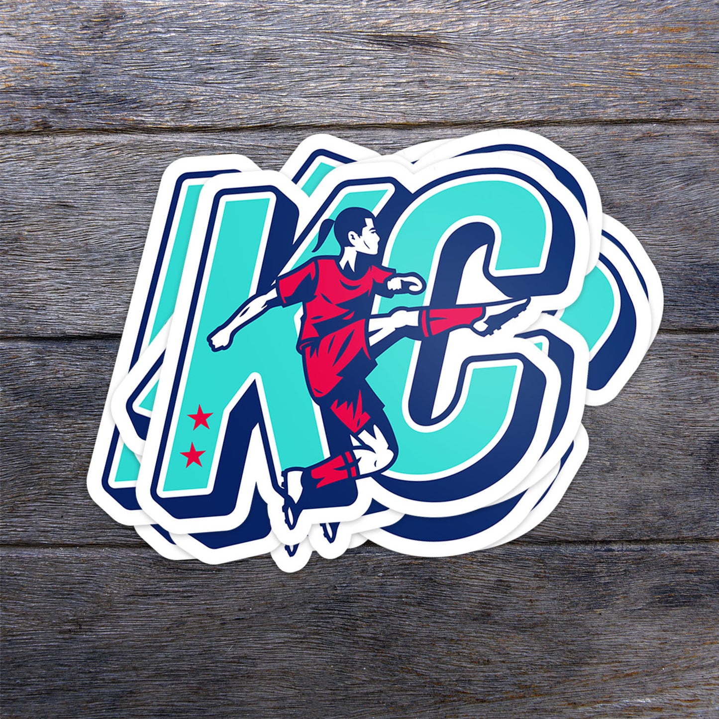 Kicking KC Vinyl Sticker