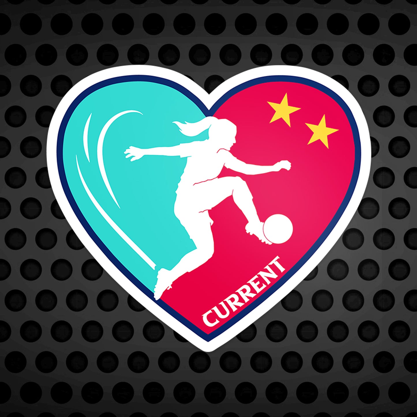 Player Heart Vinyl Sticker