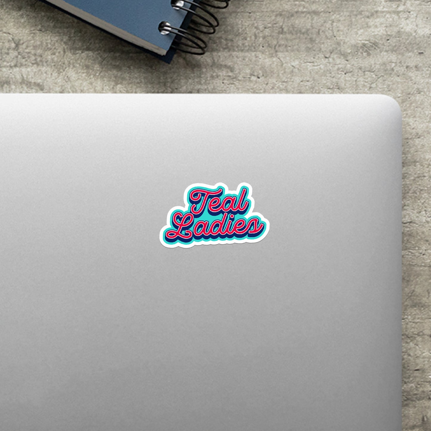 Teal Ladies Vinyl Sticker