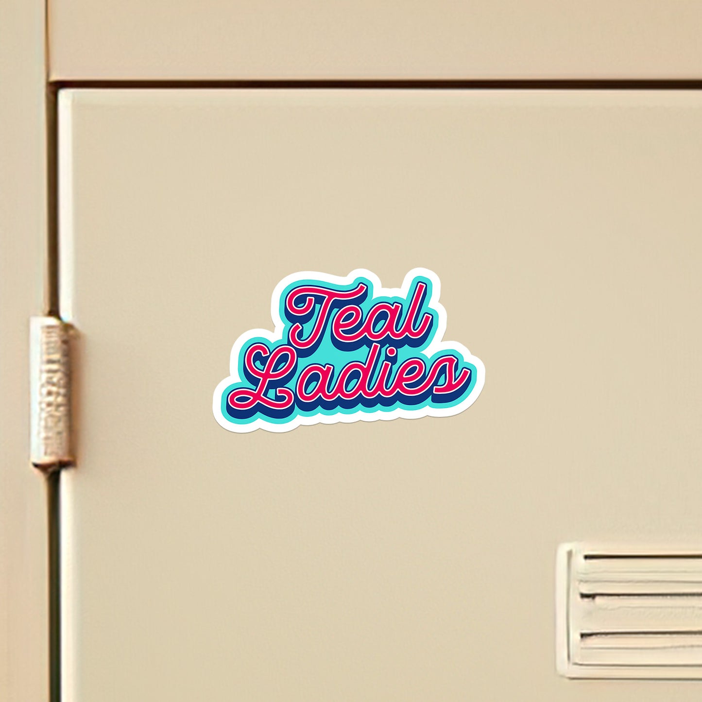 Teal Ladies Vinyl Sticker