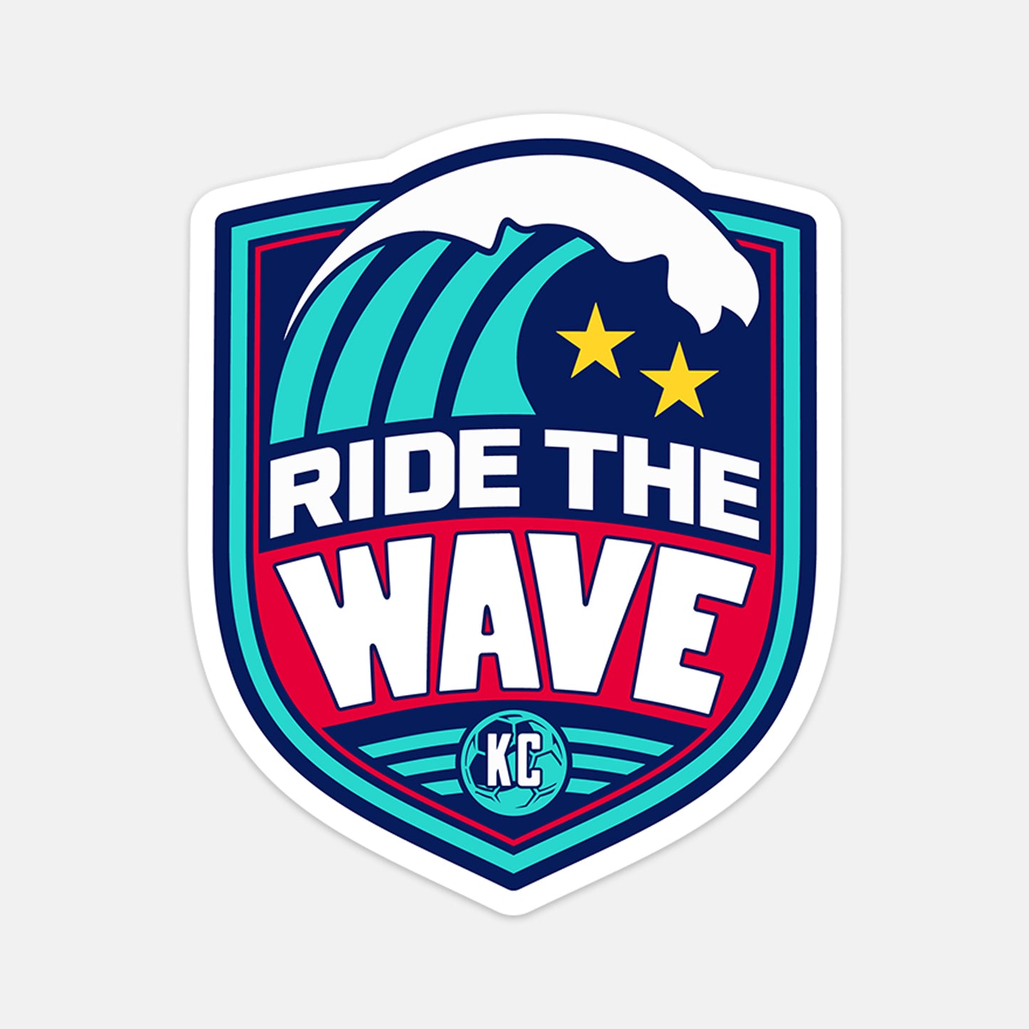 Ride The Wave Vinyl Sticker