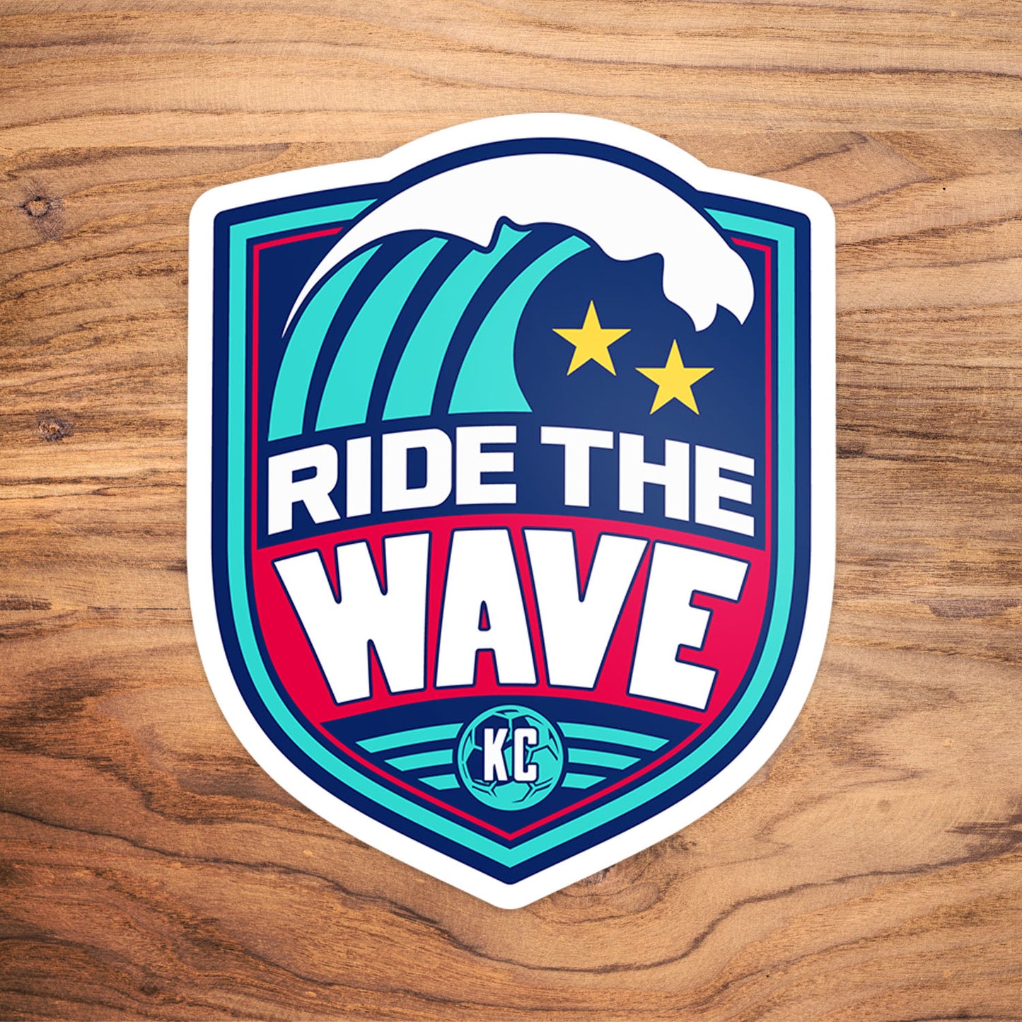 Ride The Wave Vinyl Sticker