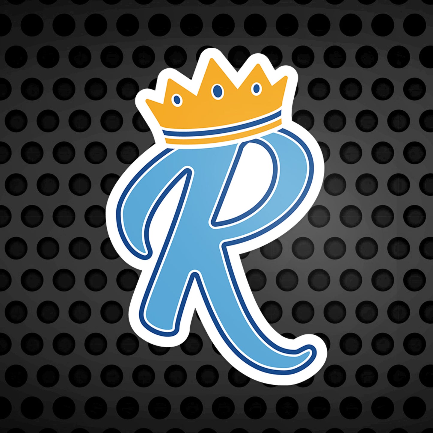 Crown R Vinyl Sticker