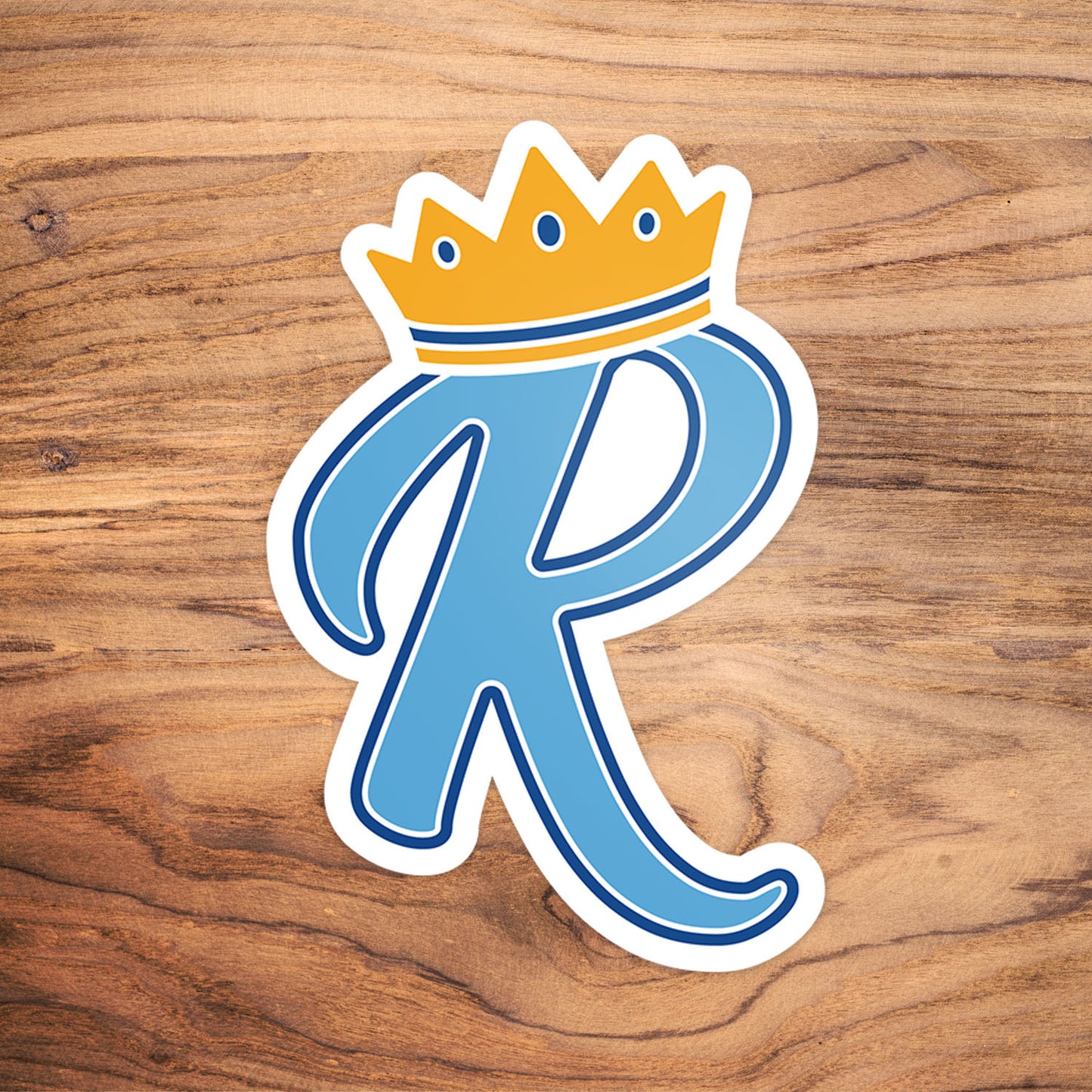 Crown R Vinyl Sticker