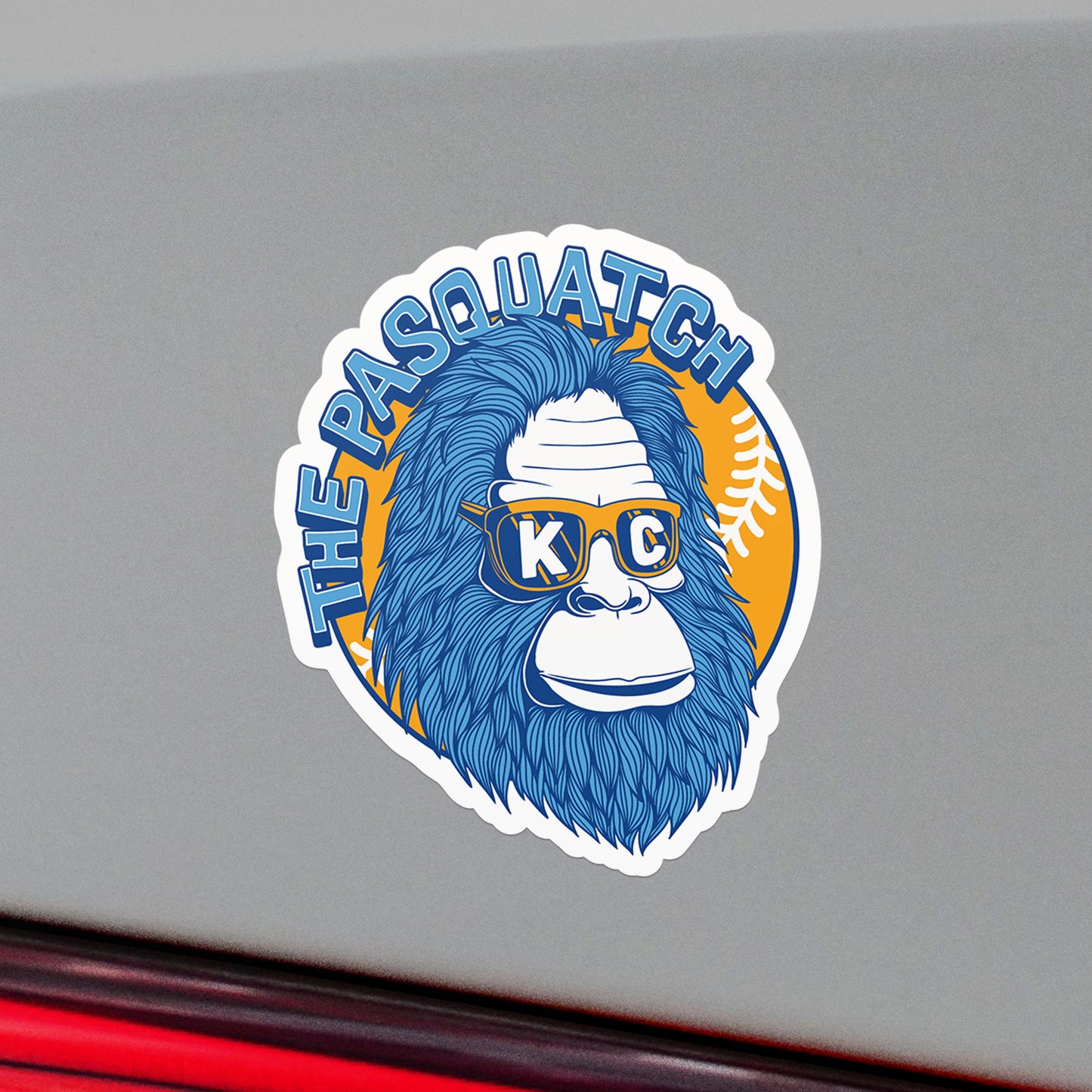 Shaded KC Pasquatch Vinyl Sticker