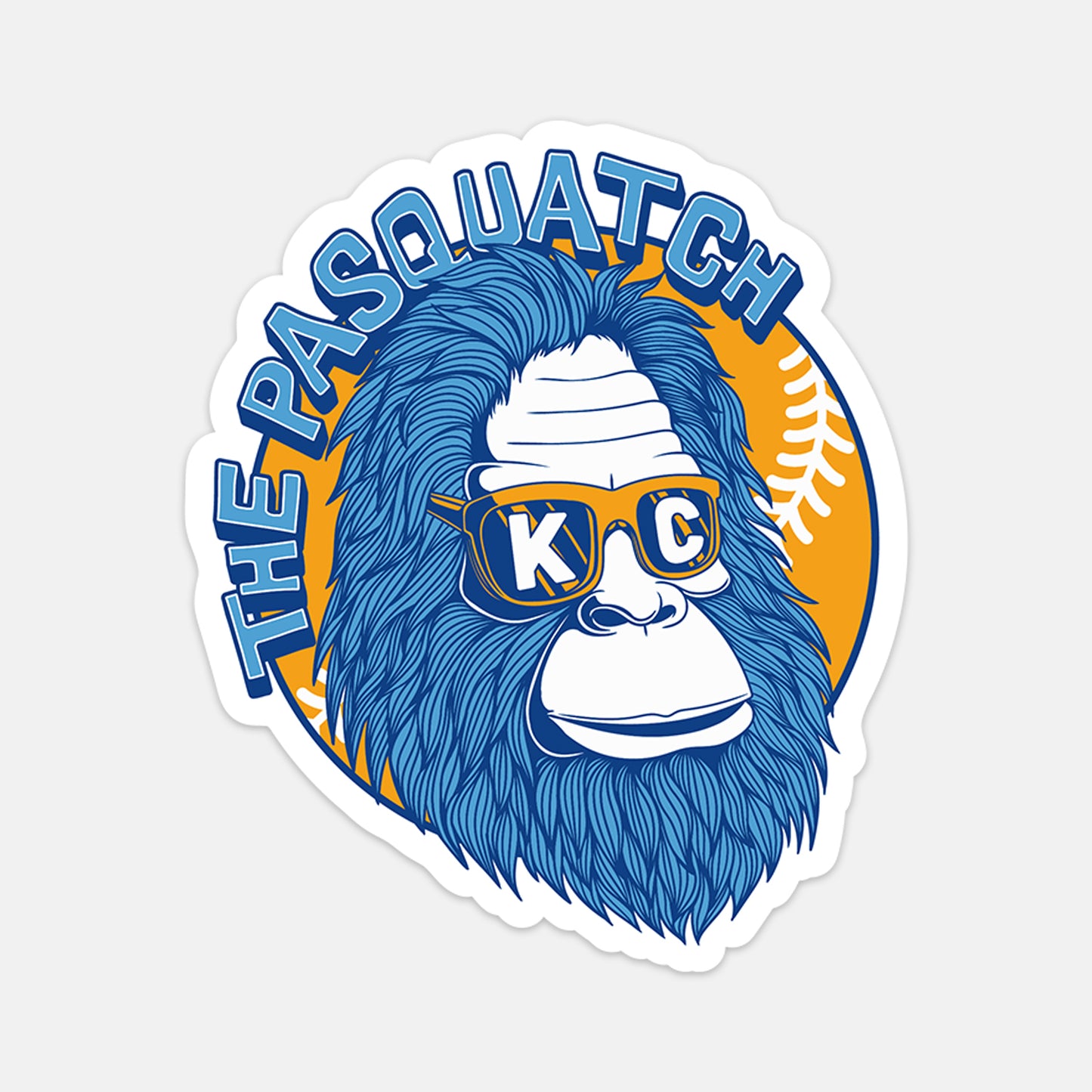 Shaded KC Pasquatch Vinyl Sticker