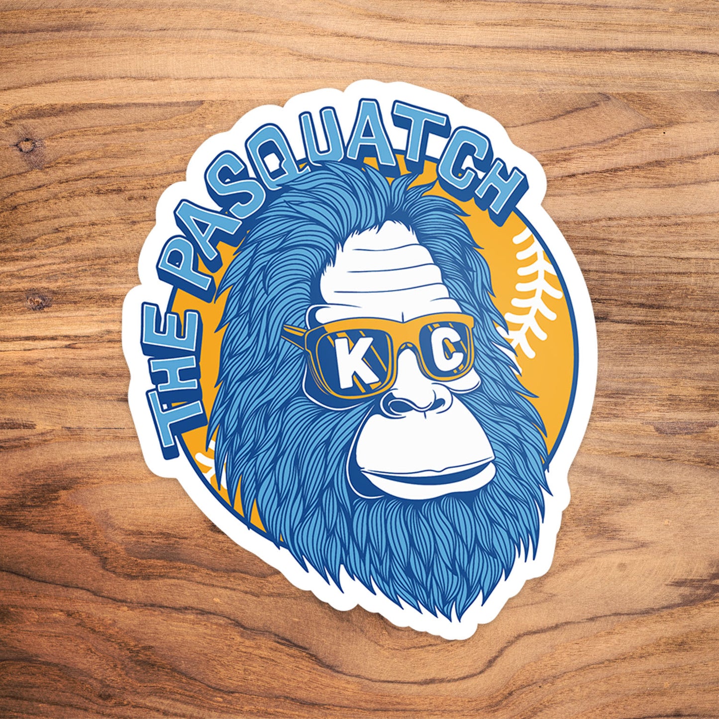 Shaded KC Pasquatch Vinyl Sticker