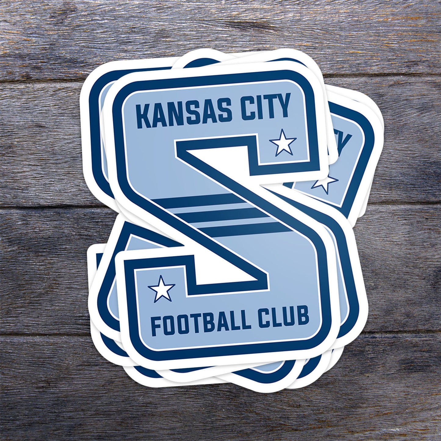 KCFC Striped S Vinyl Sticker