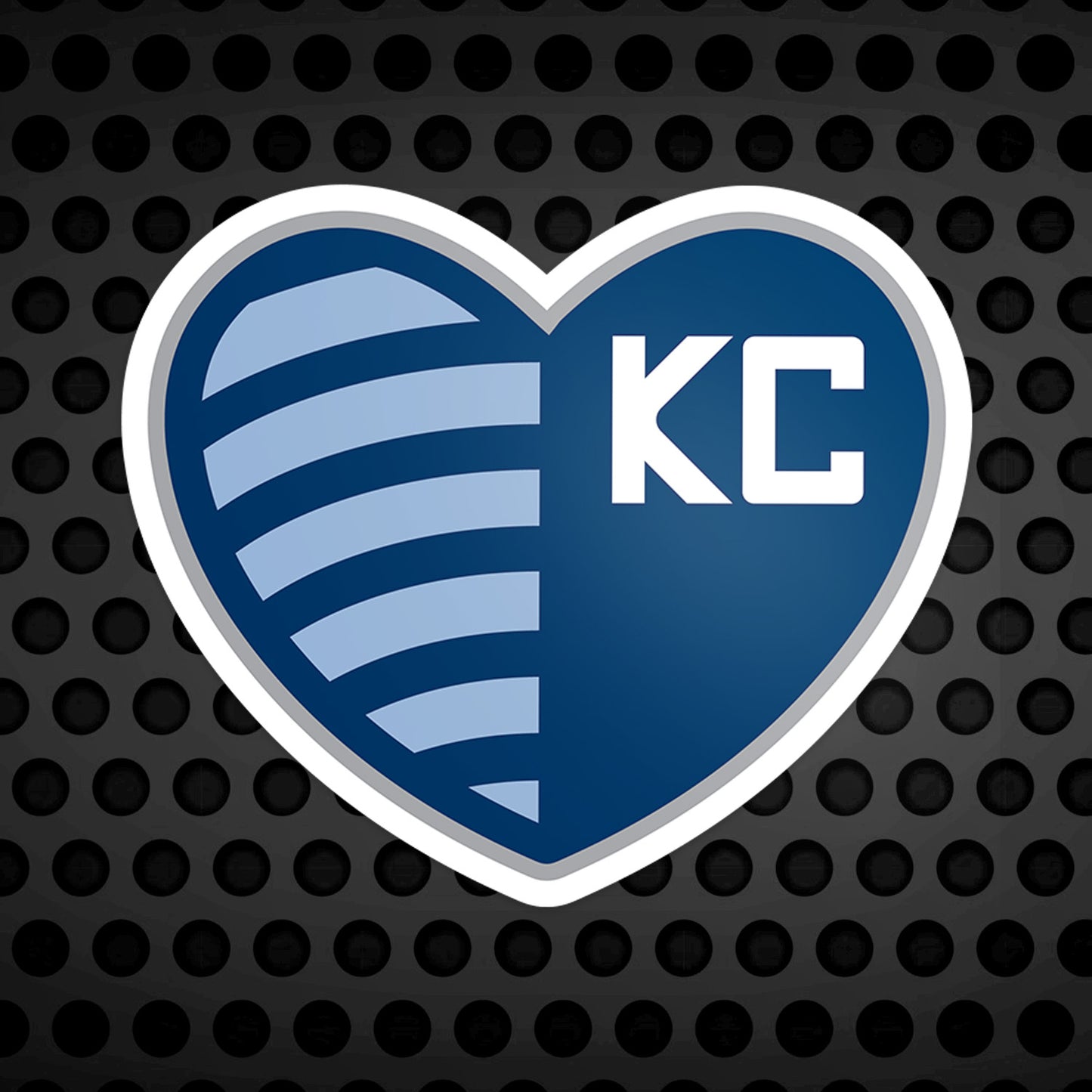 Heart Shield Vinyl Sticker