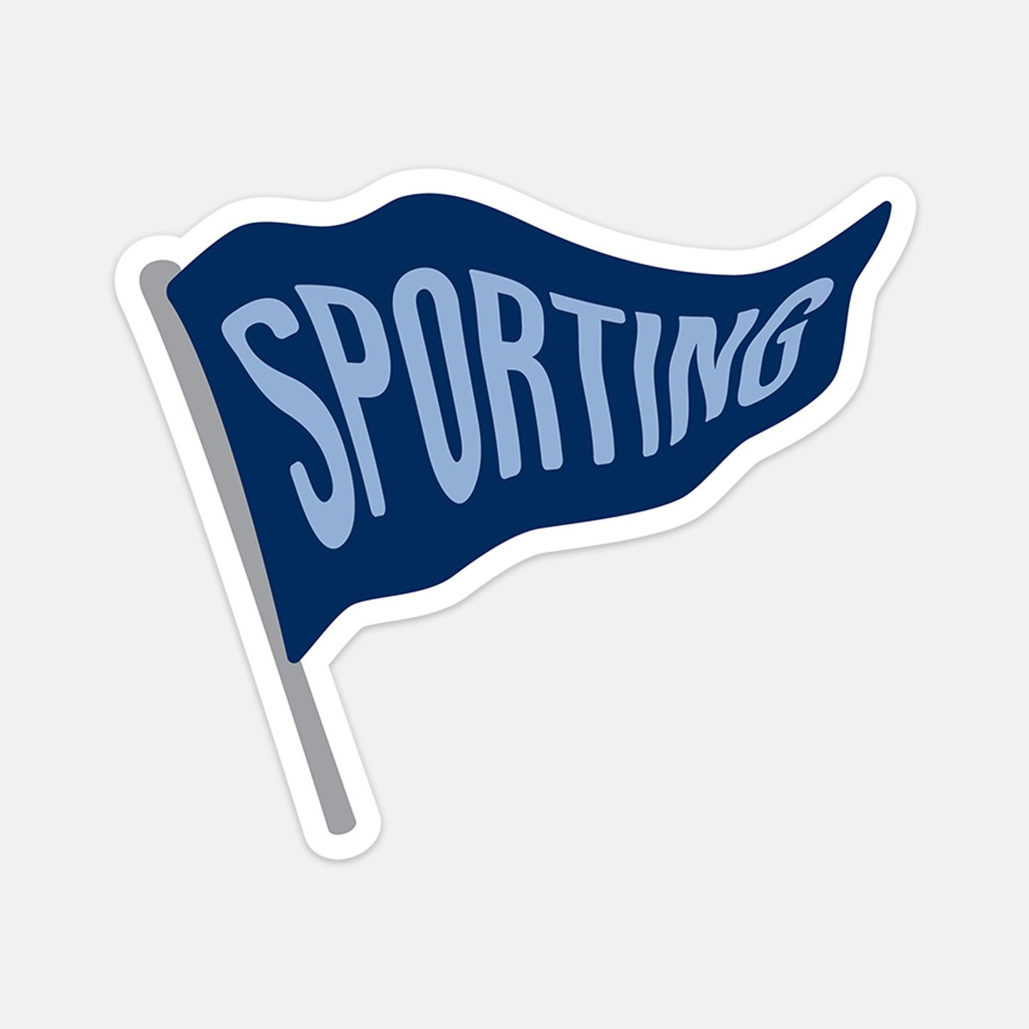 Sporting Spirit Pennant Vinyl Sticker