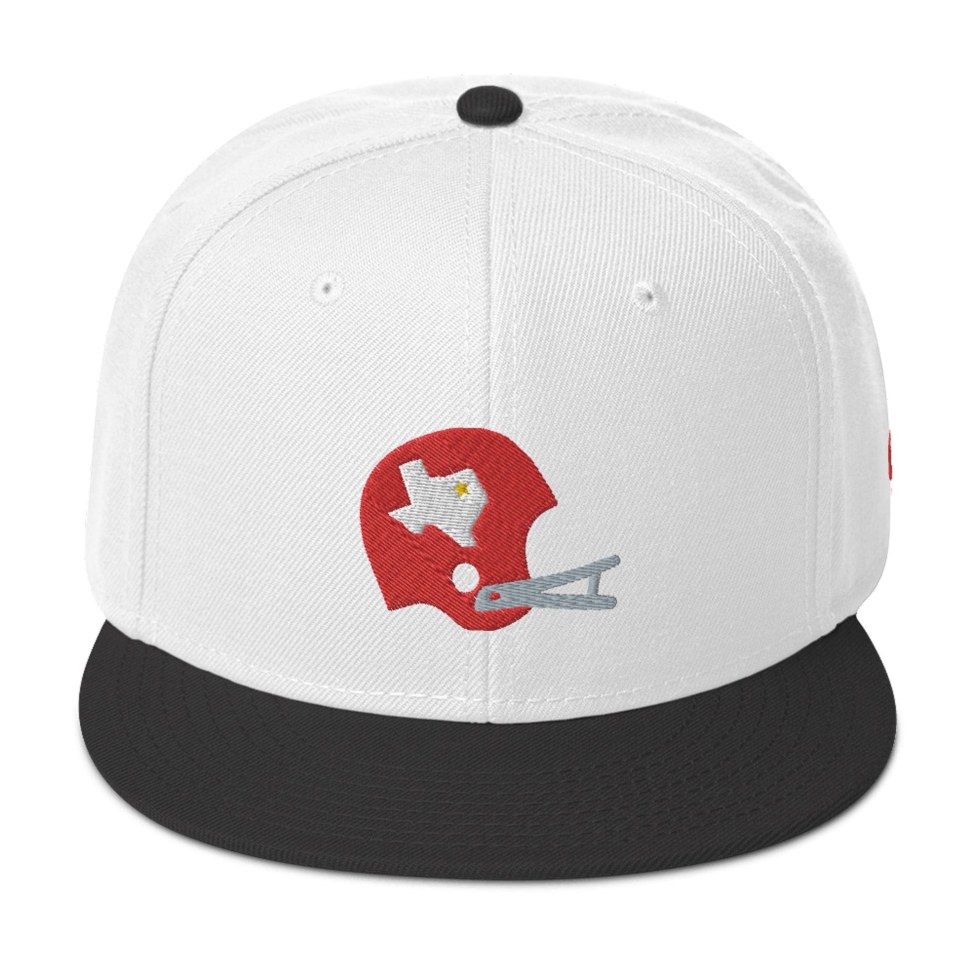 KC Swag Kansas City Chiefs White/Black Texans Helmet Flat Snapback hat