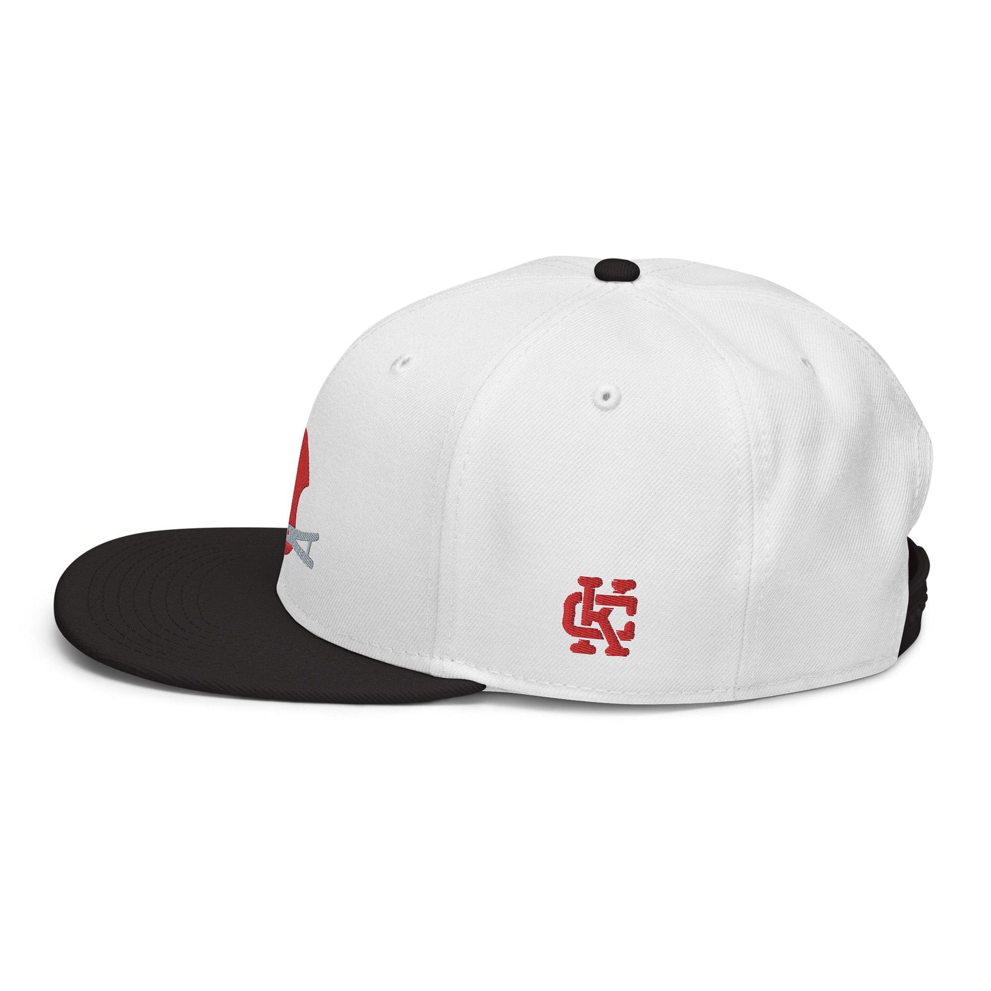 KC Swag Kansas City Chiefs White/Black Texans Helmet Flat Snapback hat