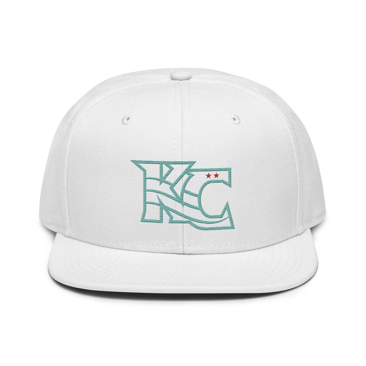 KC Swag Kansas City Current White Flowing KC Flat Snapback Hat