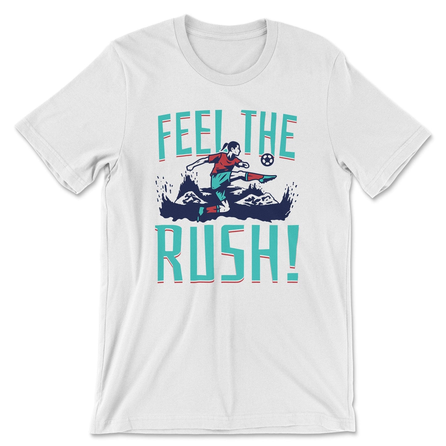 KC Swag Kansas City Current FEEL THE RUSH on white unisex t-shirt