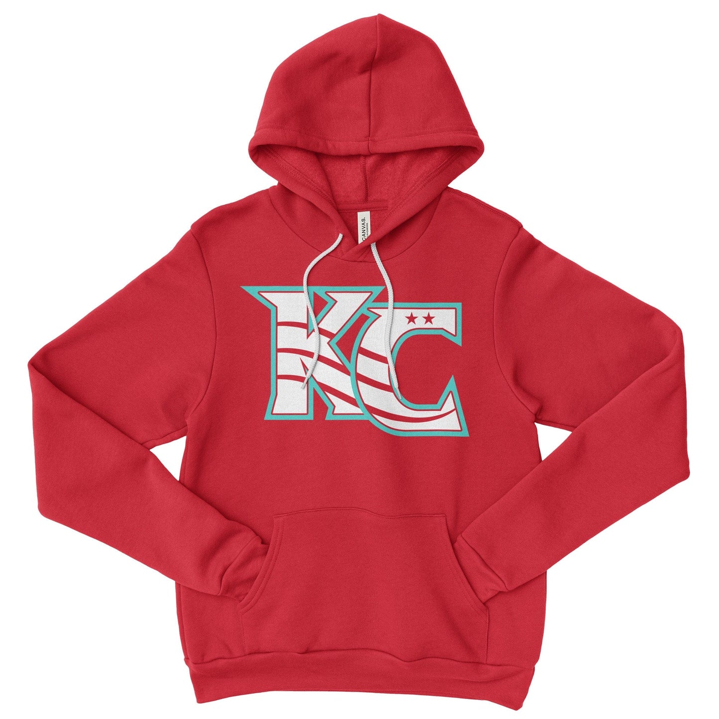 KC Swag Kansas City Current CURRENT KC on red fleece pullover hoodie 