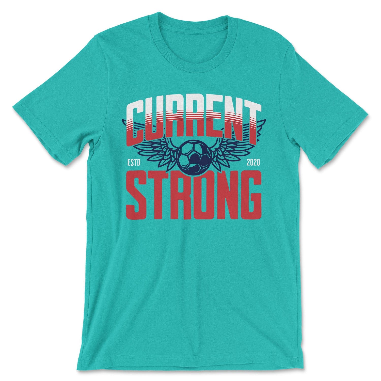 KC Swag Kansas City Current CURRENT STRONG on teal unisex t-shirt
