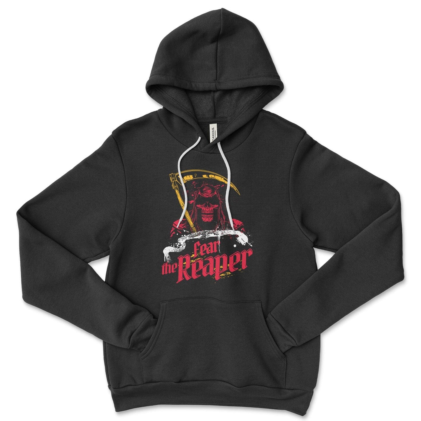 KC Swag Kansas City Chiefs FEAR THE REAPER on black fleece pull-over hoodie