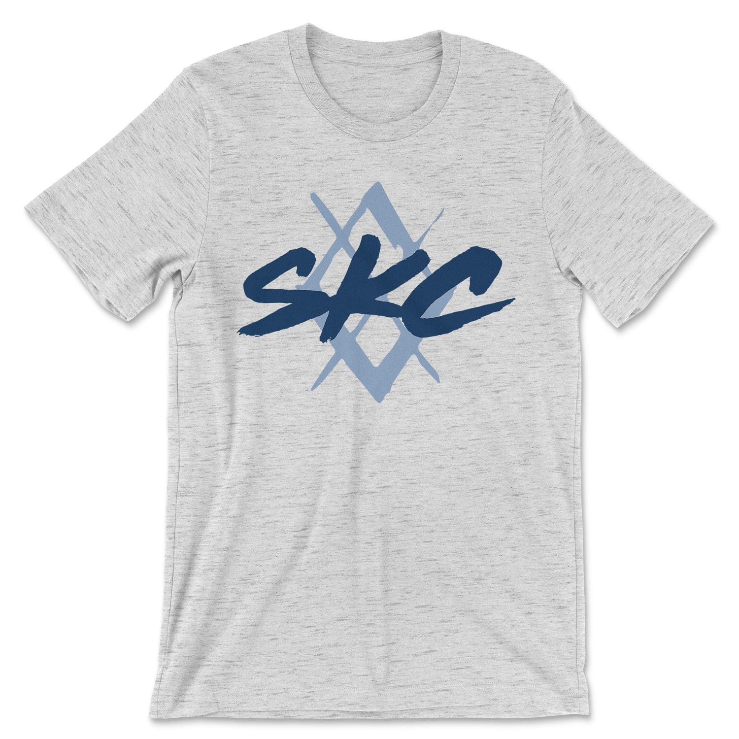 KC Swag Sporting Kansas City PAINTED SKC DIAMOND on heather ash unisex t-shirt 