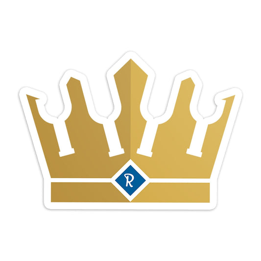 KC Swag Kansas City Royals gold, blue Bottle Crown vinyl die cut decal sticker 