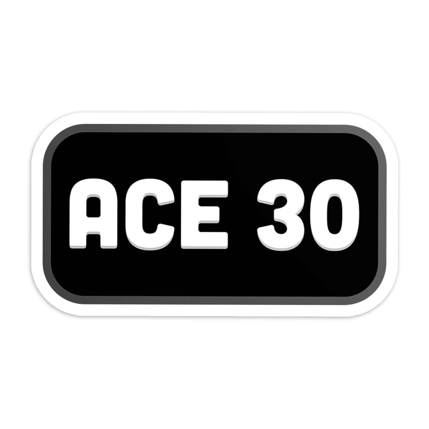 KC Swag Kansas City Royals black, white Ace 30 Patch vinyl die cut decal sticker 