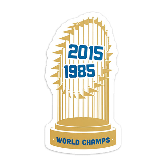 KC Swag Kansas City Royals gold, blue World Series Champs vinyl die cut decal sticker 