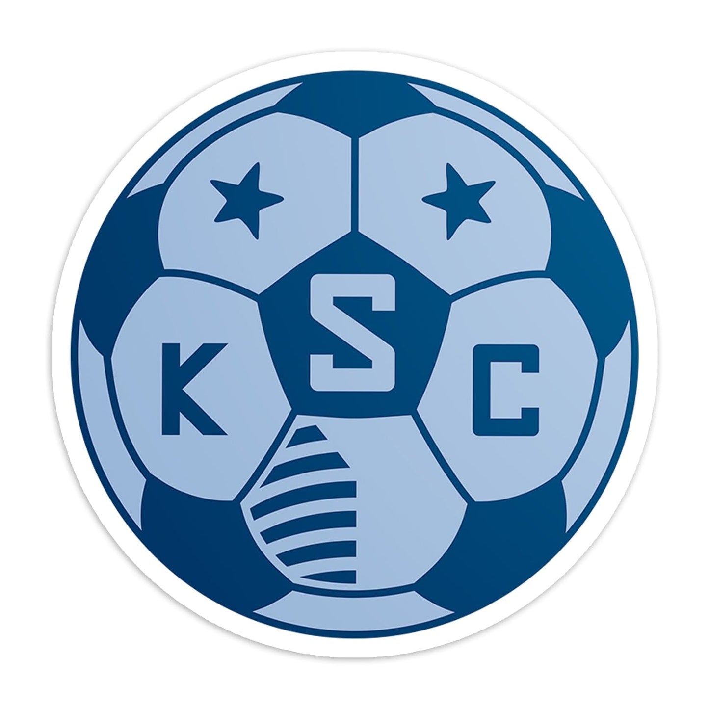 KC Swag Sporting Kansas City powder, navy, SKC Soccer Ball vinyl die cut decal sticker 